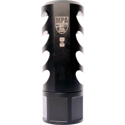MPA DN3 Premium Bolt Action Muzzle Brake .30 Cal 5/8 x 24 TPI Locking Nut Steel Black Nitride Finish