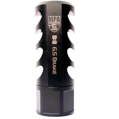 Masterpiece Arms 6.5mm Muzzle Brake 5/8x24 TPI Black