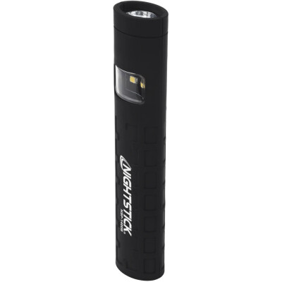 Nightstick Dual-Switch Dual-Light Flashlight AAA Batteries Black