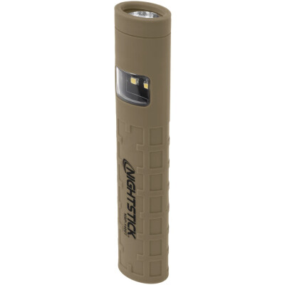 Nightstick Dual-Switch Dual-Light Flashlight AAA Batteries Tan