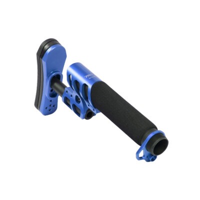 ODIN Works Zulu Adjustable Stock with Buffer Tube and Back Plate Blue
