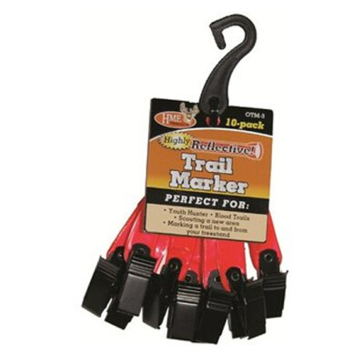 HME Orange 3" Reflective Trail Markers 10 Pack
