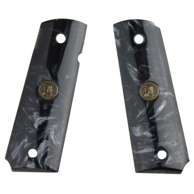 Pachmayr Custom Series Grips 1911 Full Size Simulated Mother Of Pearl Black 62000