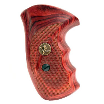 Pachmayr Renegade Revolver Grips For Ruger SP101 Revolver Checkered Cut Panels Rosewood Deluxe Wood Laminate