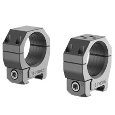 Audere PSR Scope Rings Gen 2 Picatinny Attachment 34mm High Height 0 MOA Aluminum Black 2 Rings