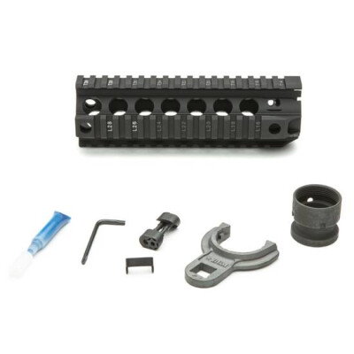 Bravo Company Manufacturing QRF-7 AR-15 Picatinny Free Float Quad Rail Hand Guard 7" Aluminum Hard Coat Anodized Matte Black