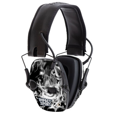 Howard Leight Impact Sport Electronic Earmuff Folding NRR 22 dB Smoke Pattern