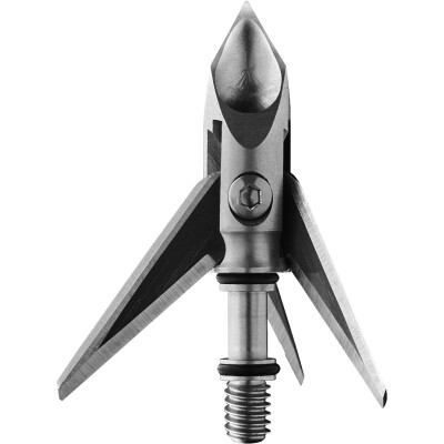 Ramcat Broadheads Original Crossbow Three Blade Fixed Broadheads 100 Grain 1.375" Cut Airfoil Tip Stainless Steel Ferrule and Blades 3 Pack