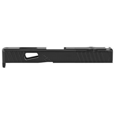 Rival Arms Slide for Glock 19 Gen 3 Models RMR Ready Optic Cut CNC Machined 17-4PH Stainless Steel Billet Matte Black Finish