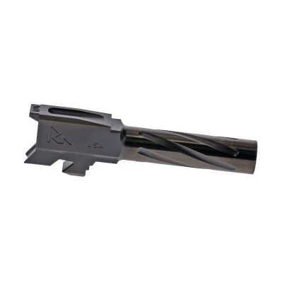 Rival Arms Barrel for Glock 43 Models 9mm Luger Fluted 416R Stainless Steel PVD Coating Black Finish