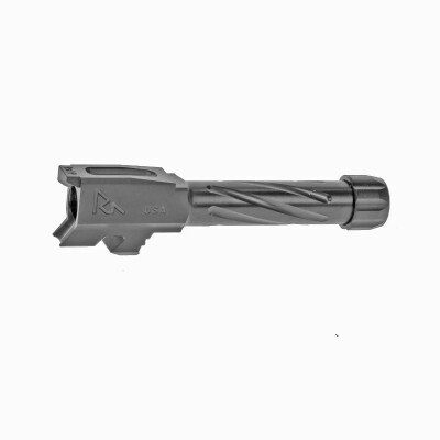 Rival Arms Barrel for Glock 43 Models 9mm Luger Fluted/Threaded 1/2x28 416R Stainless Steel PVD Coating Finish