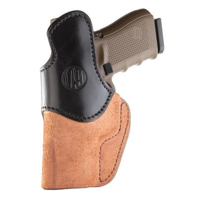 1791 Gunleather Rigid RCH-4 Multi-Fit IWB Concealment Holster for Full Size/Compact Semi Auto Pistols Right Hand Draw Leather Black/Brown