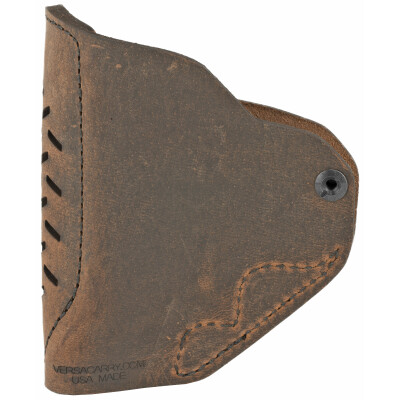 Versacarry Revolver Holster IWB fits Ruger LCR and Similar Right Hand Leather Distressed Brown
