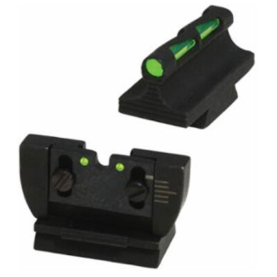 Hiviz LIGHTWAVE Fiber Optic Sight Set For Ruger 10/22 Standard Barrel Steel Green RG1022