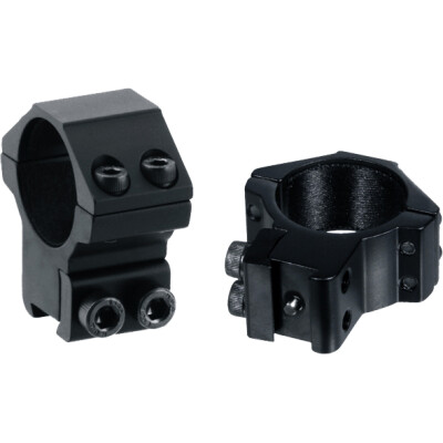 Leapers UTG Airgun/.22 Rimfire Rings 3/8" Dovetail 30mm Diameter Medium Profile Aluminum Black