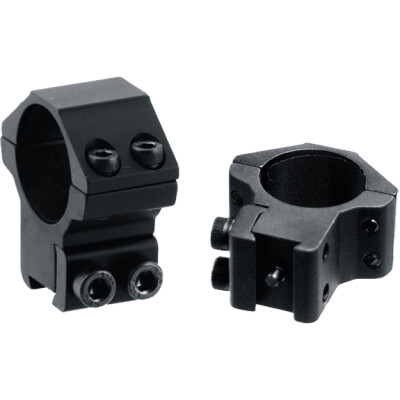 Leapers UTG Airgun/.22 Rimfire Rings 3/8" Dovetail 1" Diameter Medium Profile Aluminum Black
