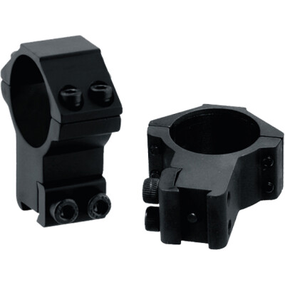Leapers UTG Airgun/.22 Rimfire Rings 3/8" Dovetail 30mm Diameter High Profile Aluminum Black