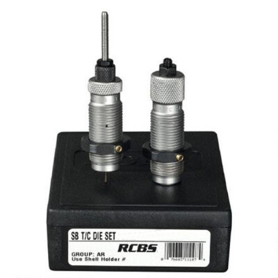 RCBS AR Series 6.8 SPC Small Base Taper Crimp 2 Piece Die Set Steel Plastic Case