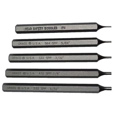 Grace 5 Pieces Starter Short Pin Punch Set Steel