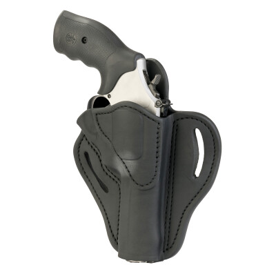 1791 Gunleather RVH-2S OWB Belt Holster for K Frame Revolvers Right Hand Draw Leather Black