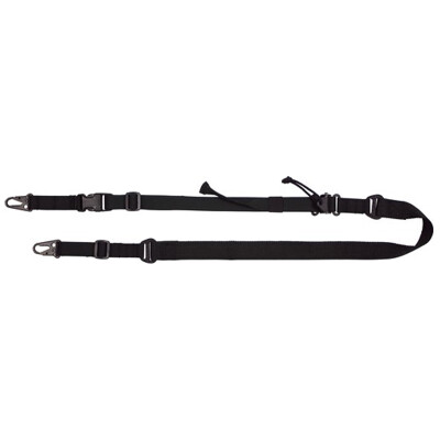 US Tactical Red Rock D2 2 Point to Single Point Sling 1.25" Wide Nylon Rapid Fit Adjustable 40" to 57" Black