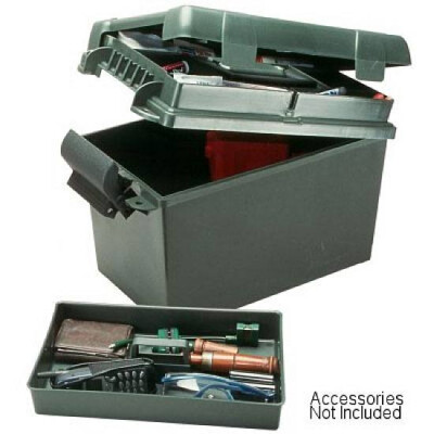 MTM Case Gard Sportsman's Plus Utility Dry Box 15"x8.5"x10" Lid Compartment Lift Out Tray Padlock Tab Forest Green SPUD1-11