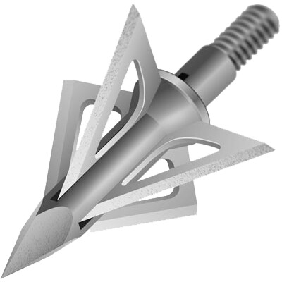 Slick Trick PRO Series Standard Broadhead 100 Grains 1" Cutting Diameter Stainless Steel 3-Pack