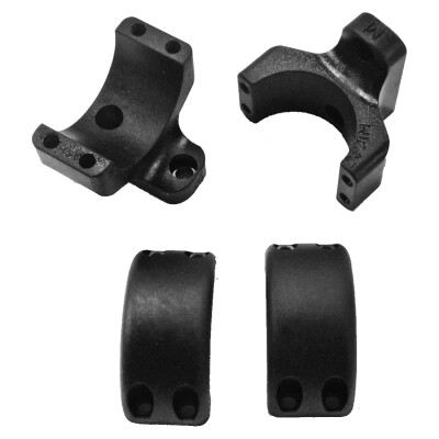 DNZ Products Game Reaper 2 Savage Axis 1" Medium Scope Ring/Base Combo Aluminum Black