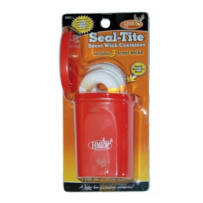 HME Products Seal Tite Wick Container and 3 Big Dipper Wicks Orange and White
