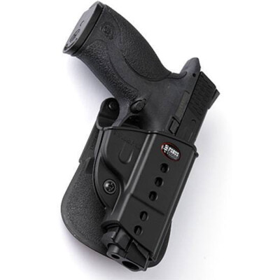 Fobus E2 Paddle Holster Left Hand Black Fits S&W M&P 9mm, .40 S&W, .45ACP and CZ P-06 SWMMPLH