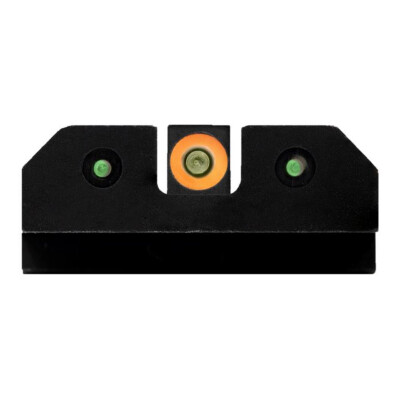 XS Sights RAM Night Sights Fits S&W M&P Full Size/Compact and M2.0 Traditional 3 Dot Tritium Night Sight Configuration High Contrast Orange Front Steel Construction Black