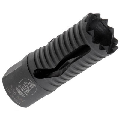 Troy Industries AR-15 Medieval Flash Suppressor 5.56 1/2-28 TPI Steel Black SSUP-MED-05BT-00