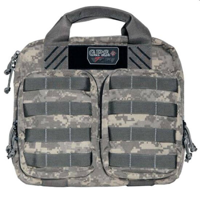 G Outdoors Double Pistol Range Case Visual ID Storage Nylon Digital Camo