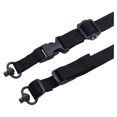 TAC Shield Warrior 2N1 Padded Sling with QD Swivels Black