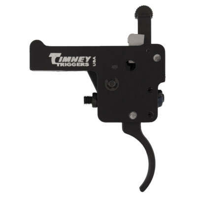 Timney Trigger for Howa 1500/Similar Pattern Clones With Safety Curved Trigger Shoe Adjustable from 1.5 LBS to 4 LBS with 3 LB Default Aluminum Black Finish