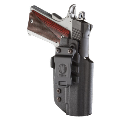 1791 Gunleather Tactical Kydex Multi-Fit IWB Holster for Government 1911 Semi Auto Pistols Right Hand Draw Kydex Black