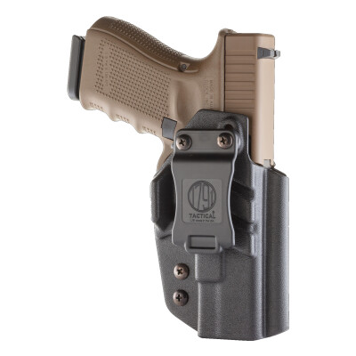 1791 Gunleather Tactical Kydex Multi-Fit IWB Holster for Glock Semi Auto Pistols Right Hand Draw Kydex Black