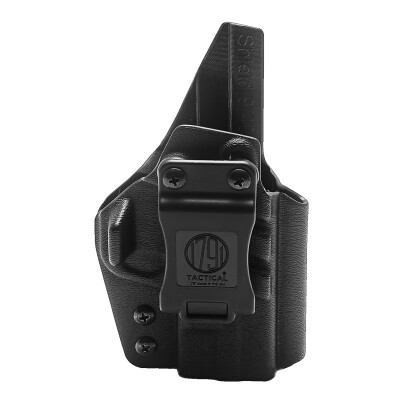 1791 Gunleather Tactical Kydex Multi-Fit IWB Holster for S&W Shield 9/40 Semi Auto Pistols Right Hand Draw Kydex Black