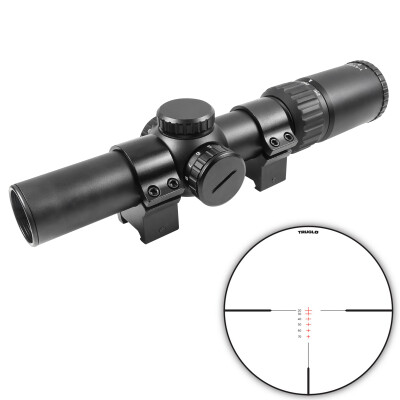 TRUGLO OPTI SPEED Velocity Calibrated BDC Crossbow Scope 1-4x24 Illuminated BDC Reticle 30mm Tube 0.5 MOA Adjustments Fixed Parallax Black Finish
