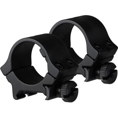 TRUGLO Scope Rings Weaver/Picatinny Style 1 inch Tube Medium Height CNC Machined Aluminum Matte Black