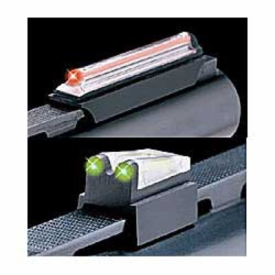 TRUGLO Magnum Gobble-Dot Xtreme Fiber Optic 3/8" Rib Shotgun Sights Red Front Green Rear