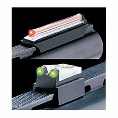 TRUGLO Magnum Gobble-Dot Xtreme Fiber Optic Magnetic Mount 1/4" Rib Shotgun Sights Red Front Green Rear