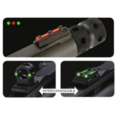 TRUGLO Tru-Bead Turkey Universal Shotgun Sight Rear Ghost Ring and Notched Rear Sight Dual Color Threaded Front Sight TG950XD