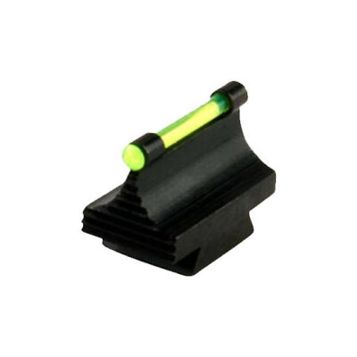 TRUGLO Rifle Front Sight 3/8" Dovetail .343" Height Green Fiber Optic Steel Black TG95343RG