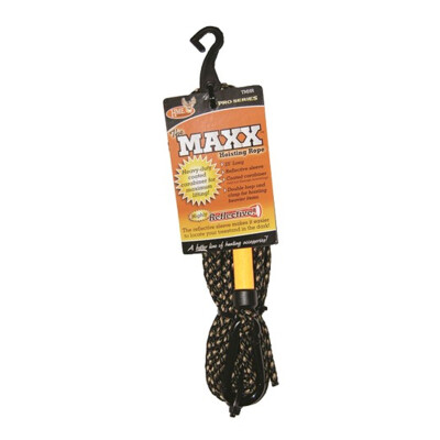 HME Products The Maxx Hoist Rope 25' with PVC Coated Carabiner Hook Orange Reflective Wrap TMHR