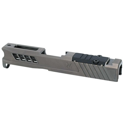 True Precision Glock 43 Slide with RMS Optics Cut Stealth Grey