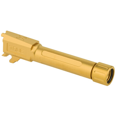 True Precision SIG Sauer P365 Threaded Drop In Replacement Barrel 9mm Luger Gold Titanium Nitride Finish