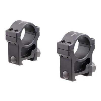 Trijicon AccuPoint Picatinny Scope Rings 1" Extra High Aluminum Black Finish TR101
