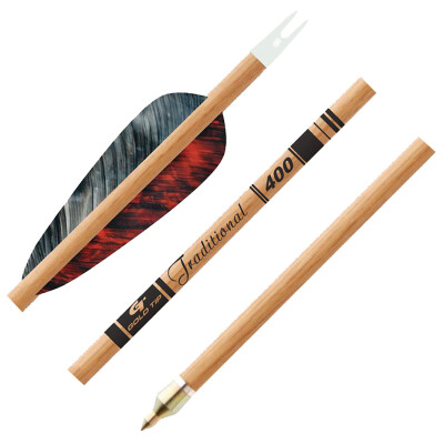 Gold Tip Traditional 400 Arrow 4" Fletching 6-Pack