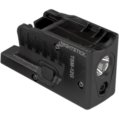 Nightstick TSM-12G Weaponlight Green Laser Combo for Glock G26/G27/G33 White LED 150 Lumen 532nm Rechargeable Black